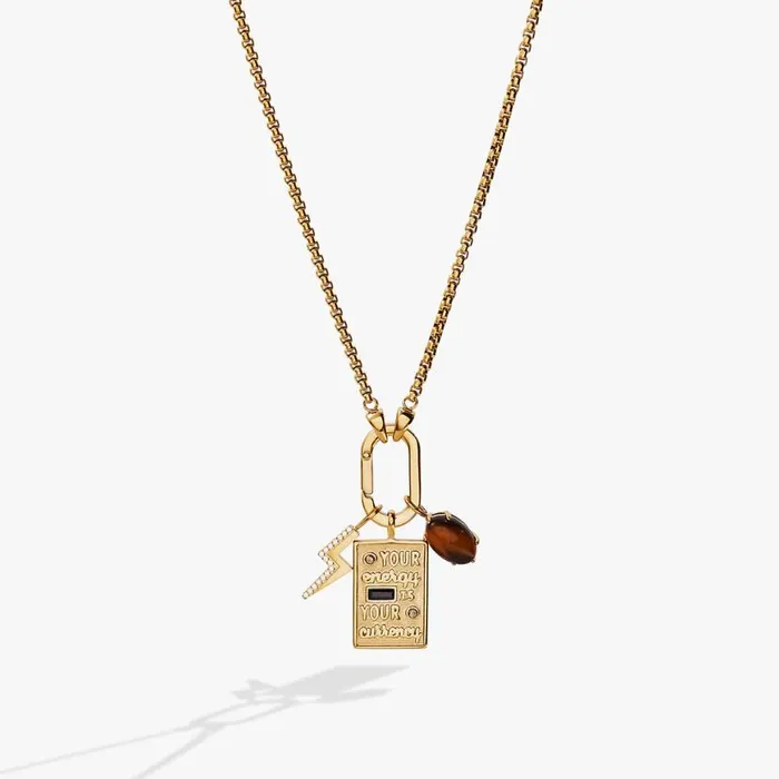Energy Trio Interchangeable Charm Necklace Stainless Steel Gold Women Alex And Ani Interchangeable Starter Set Energy Trio Interchangeable Charm Necklace Stainless Steel Gold Women Alex And Ani Interchangeable Starter Set