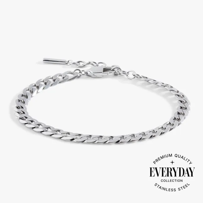 Everyday Flat Curb Chain Bracelet Stainless Steel Silver Women Alex And Ani Bracelets Everyday Flat Curb Chain Bracelet Stainless Steel Silver Women Alex And Ani Bracelets
