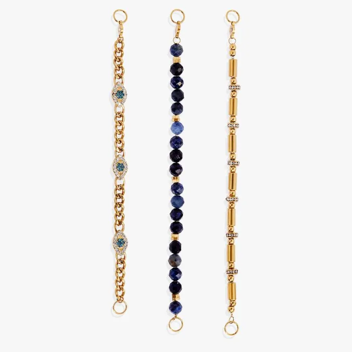 Evil Eye Stranded Bracelet Set Stainless Steel Gold Women Alex And Ani Luck Evil Eye Stranded Bracelet Set Stainless Steel Gold Women Alex And Ani Luck