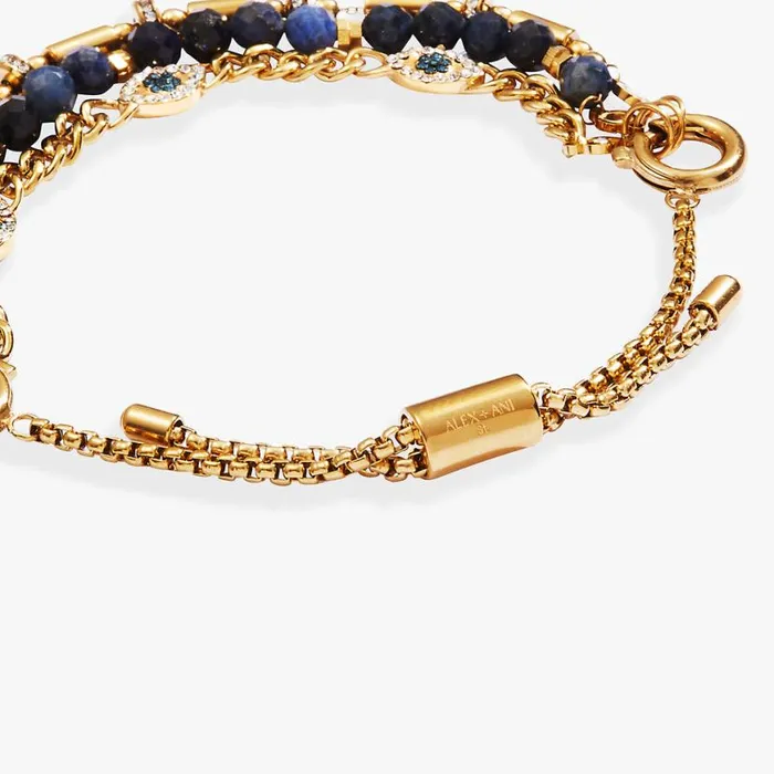 Evil Eye Stranded Bracelet Set Stainless Steel Gold Women Alex And Ani Luck Evil Eye Stranded Bracelet Set Stainless Steel Gold Women Alex And Ani Luck