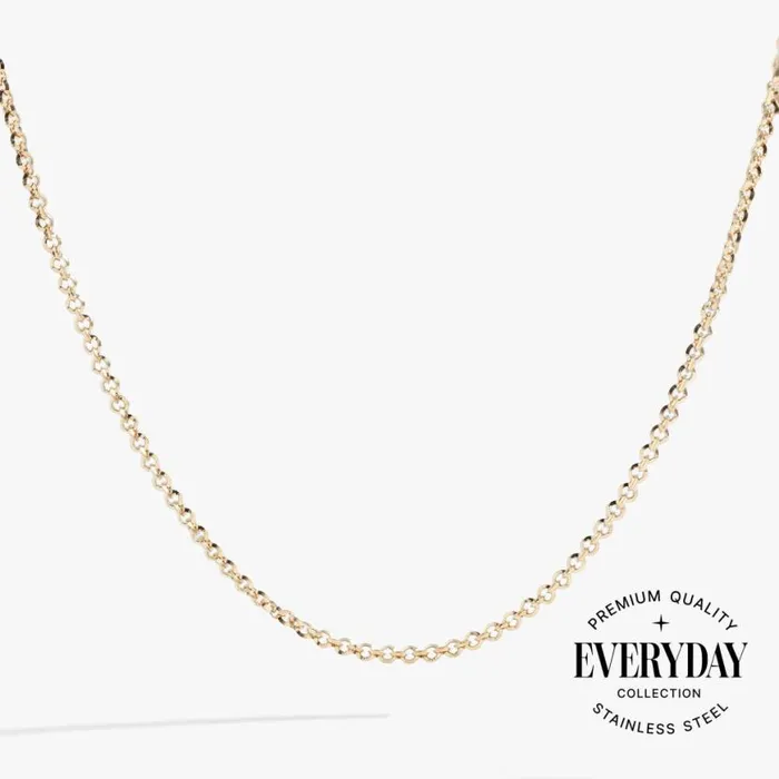 Faceted Rolo Charm and Layering Necklace Stainless Steel Gold Women Alex And Ani Chain Or Bracelet Charm Bases Faceted Rolo Charm and Layering Necklace Stainless Steel Gold Women Alex And Ani Chain Or Bracelet Charm Bases