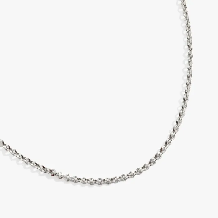 Faceted Rolo Charm and Layering Necklace Stainless Steel Gold Women Alex And Ani Chain Or Bracelet Charm Bases