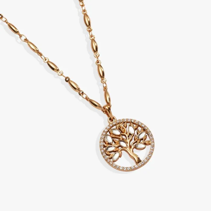 Faith And Family Tree Of Life Pendant Necklace Gold Women Alex And Ani Necklaces