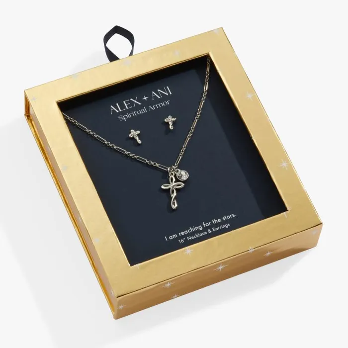 Faith Charm Necklace And Stud Earring Set Silver Women Alex And Ani Sympathy In Memory Faith Charm Necklace And Stud Earring Set Silver Women Alex And Ani Sympathy In Memory
