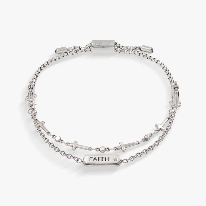 Faith Stranded Bracelet Set Stainless Steel Silver Women Alex And Ani Easter Faith Stranded Bracelet Set Stainless Steel Silver Women Alex And Ani Easter