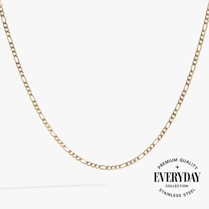 Figaro Charm and Layering Necklace Stainless Steel Gold Women Alex And Ani Chain Or Bracelet Charm Bases Figaro Charm and Layering Necklace Stainless Steel Gold Women Alex And Ani Chain Or Bracelet Charm Bases