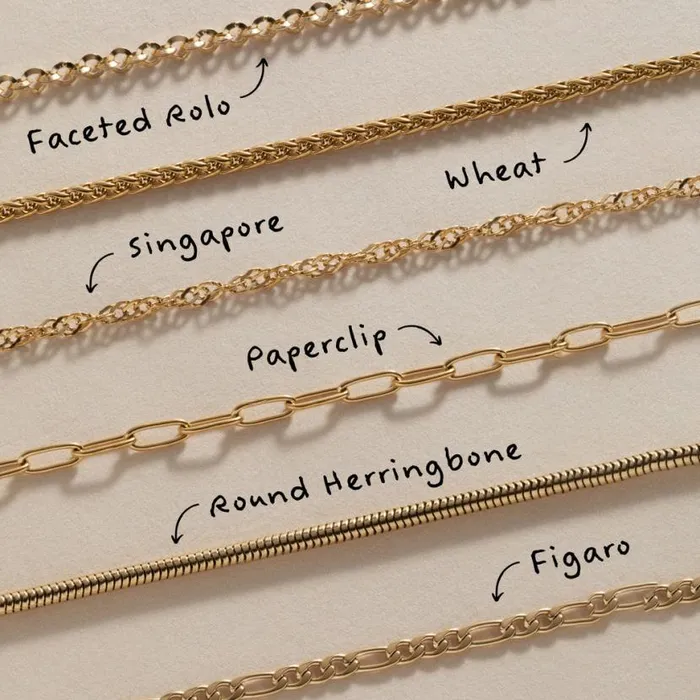 Figaro Charm and Layering Necklace Stainless Steel Gold Women Alex And Ani Chain Or Bracelet Charm Bases