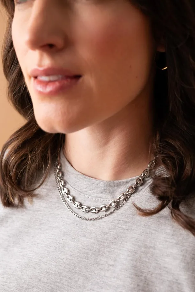 Figaro Charm and Layering Necklace Stainless Steel Gold Women Alex And Ani Chain Or Bracelet Charm Bases