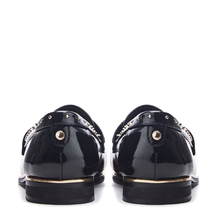 Flat And Ballerina Shoes Women Moda In Pelle Favor Black Patent