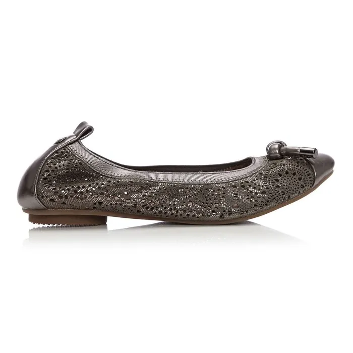 Flat And Ballerina Shoes Women Moda In Pelle Zipster Burgundy Leather