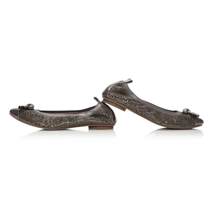 Flat And Ballerina Shoes Women Moda In Pelle Zipster Burgundy Leather