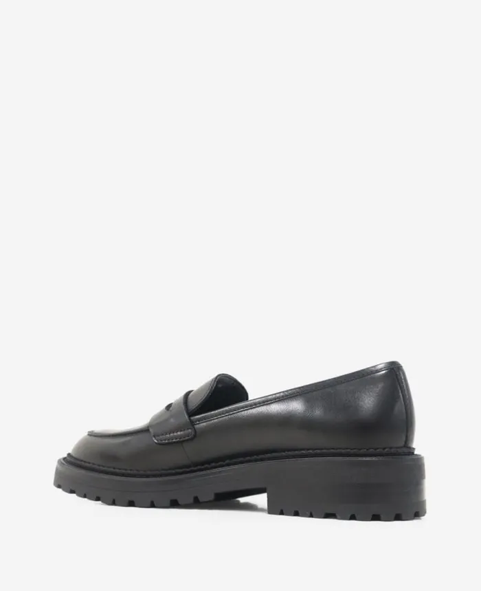 Flats and Loafers Women Kenneth Cole Fatima Loafer Black Leather