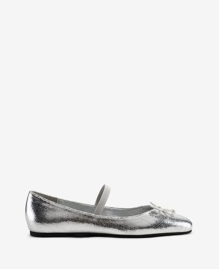 Flats and Loafers Women Kenneth Cole Myra Ballet Flat Silver