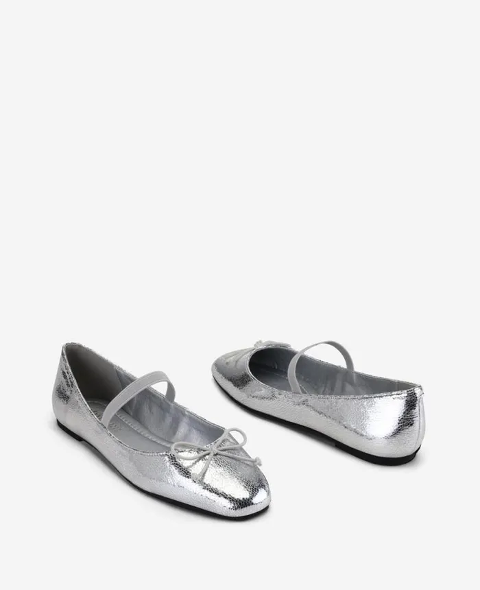 Flats and Loafers Women Kenneth Cole Myra Ballet Flat Silver