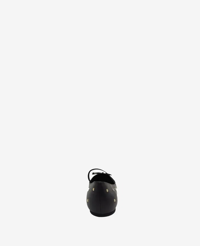 Flats and Loafers Women Kenneth Cole Myra Stud Ballet Flat Black