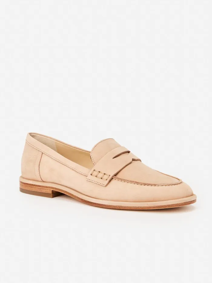 Flats Women JMcLaughlin Concetta Suede Loafers Natural
