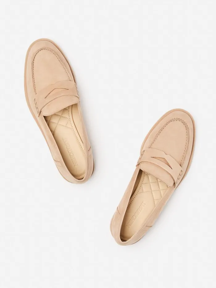 Flats Women JMcLaughlin Concetta Suede Loafers Natural Flats Women JMcLaughlin Concetta Suede Loafers Natural