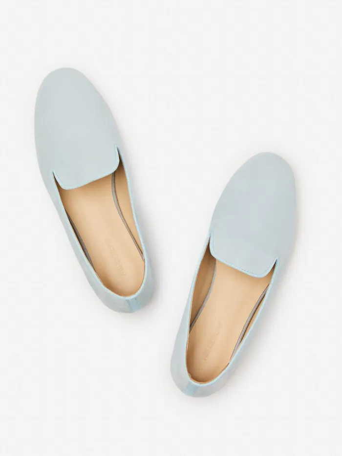 Flats Women JMcLaughlin Sloane Suede Loafers Dusty Blue Flats Women JMcLaughlin Sloane Suede Loafers Dusty Blue