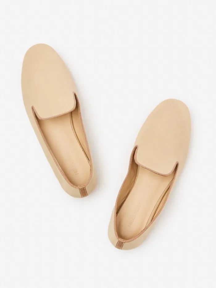Flats Women JMcLaughlin Sloane Suede Loafers Neutral