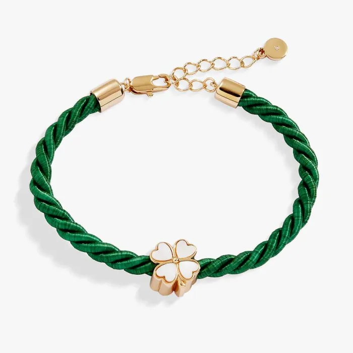 Four Leaf Clover Cord Bracelet Gold Women Alex And Ani Luck Prosperity