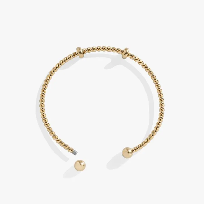 French Rope Charm Bracelet Cuff Stainless Steel Silver Women Alex And Ani Chain Or Bracelet Charm Bases