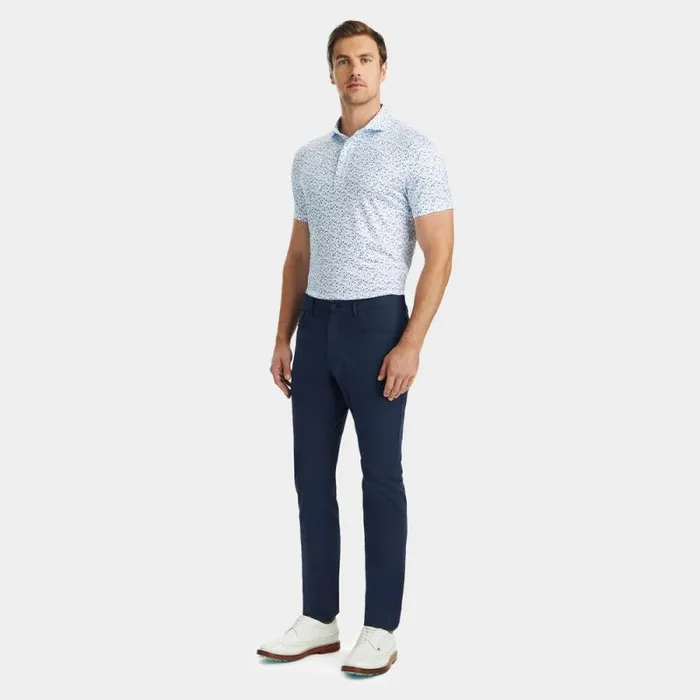 GFORE AYE POPPY TECH JERSEY MODERN SPREAD COLLAR POLO Snow Men Polos GFORE AYE POPPY TECH JERSEY MODERN SPREAD COLLAR POLO Snow Men Polos
