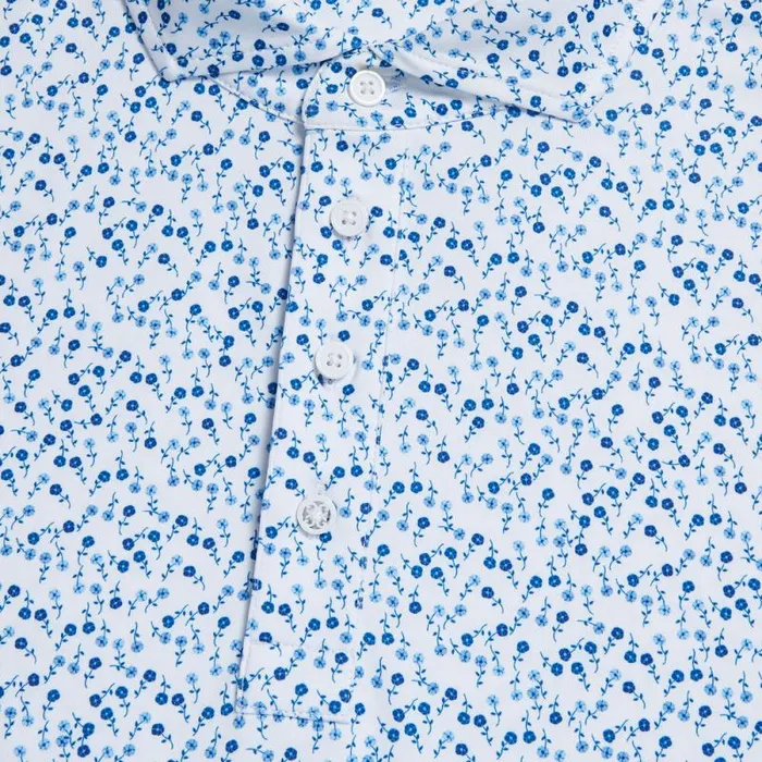 GFORE AYE POPPY TECH JERSEY MODERN SPREAD COLLAR POLO Snow Men Polos GFORE AYE POPPY TECH JERSEY MODERN SPREAD COLLAR POLO Snow Men Polos