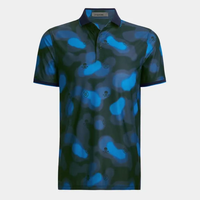 GFORE BLUR ICON CAMO TECH PIQU POLO Twilight Men Polos