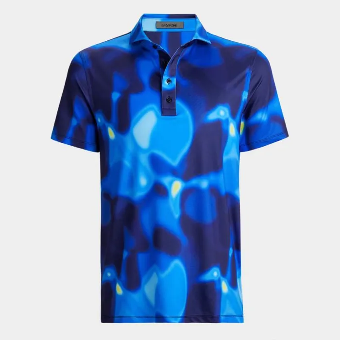 GFORE BOKEH CAMO TECH JERSEY POLO Blue Multi Men Polos