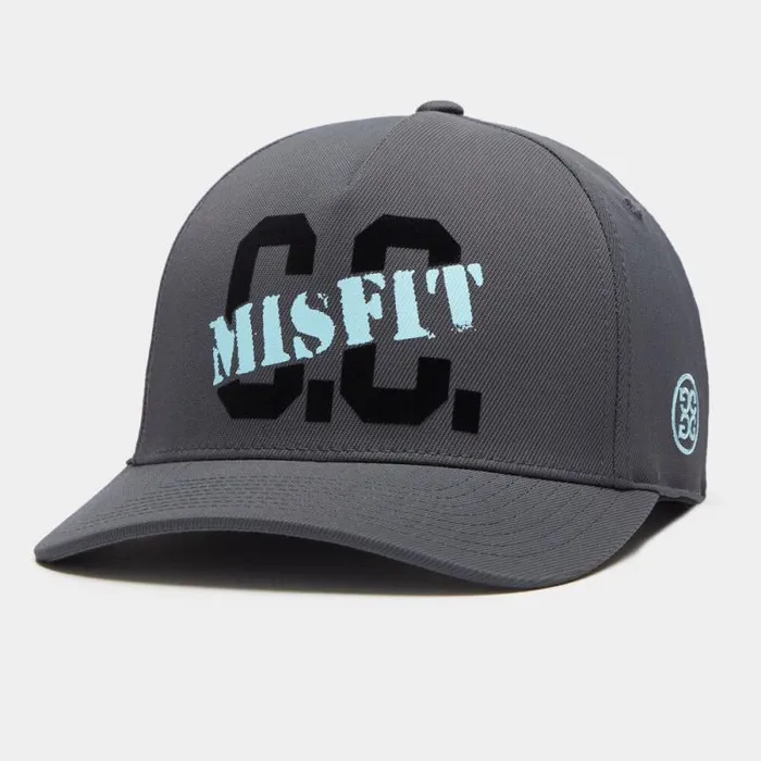 GFORE CC MISFIT STRETCH TWILL SNAPBACK HAT Charcoal Men Hats