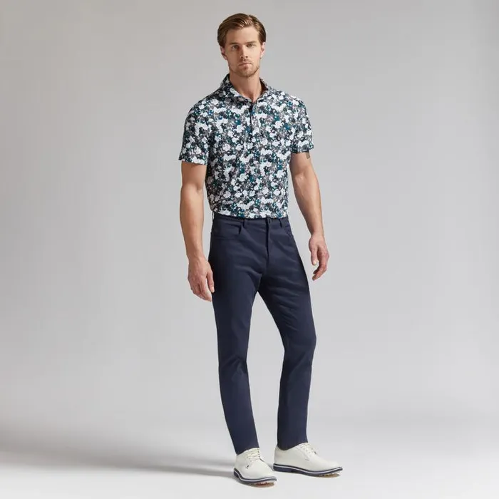 GFORE CAMO FLORAL TECH PIQU POLO Charcoal Men Polos GFORE CAMO FLORAL TECH PIQU POLO Charcoal Men Polos