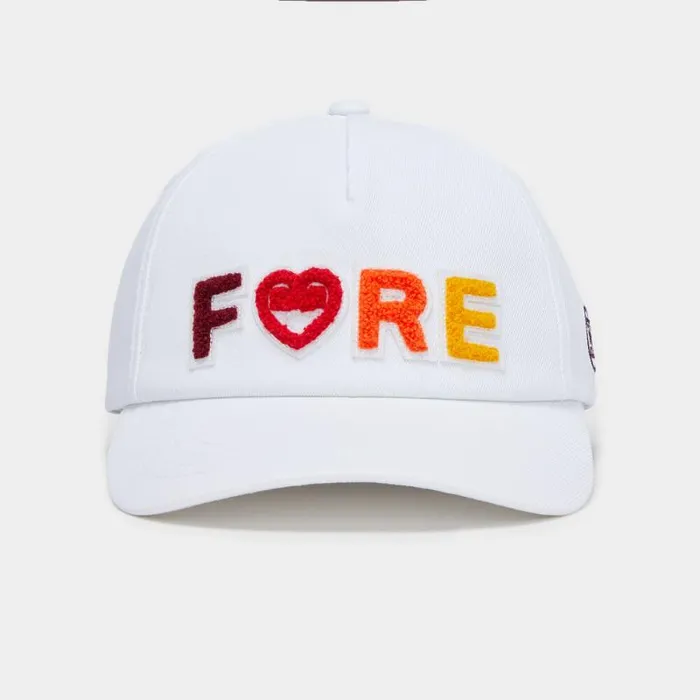 GFORE CHENILLE FORE GRADIENT STRETCH TWILL SNAPBACK HAT Whiterhubarb Women Hats GFORE CHENILLE FORE GRADIENT STRETCH TWILL SNAPBACK HAT Whiterhubarb Women Hats