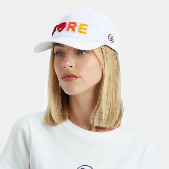 GFORE CHENILLE FORE GRADIENT STRETCH TWILL SNAPBACK HAT Whiterhubarb Women Hats GFORE CHENILLE FORE GRADIENT STRETCH TWILL SNAPBACK HAT Whiterhubarb Women Hats