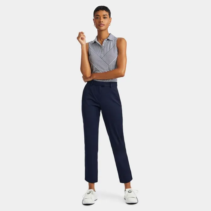 GFORE CHEVRON FEEDER STRIPE TECH PIQU SLEEVELESS POLO Twilight Women Polos and Shirts GFORE CHEVRON FEEDER STRIPE TECH PIQU SLEEVELESS POLO Twilight Women Polos and Shirts