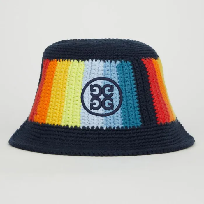 GFORE CIRCLE G039S COLOUR BLEND CROCHET BUCKET HAT Twilight MenWomen Hats