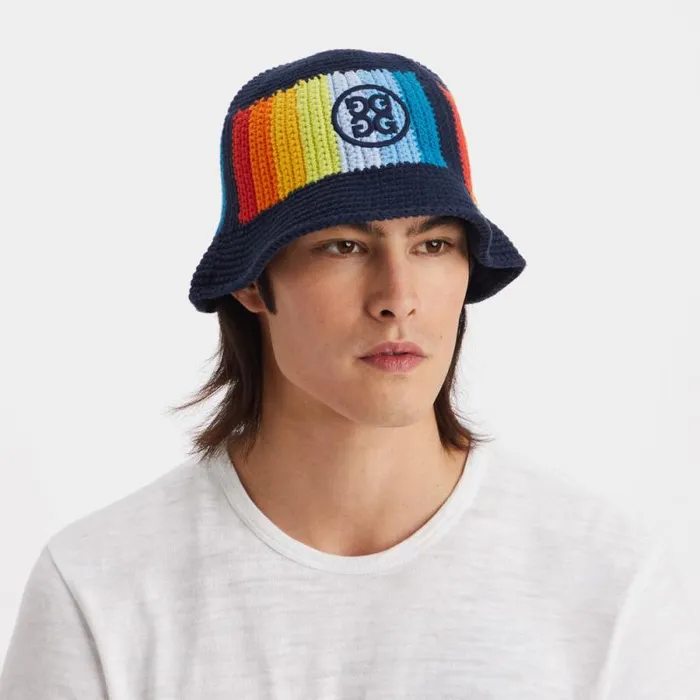 GFORE CIRCLE G039S COLOUR BLEND CROCHET BUCKET HAT Twilight MenWomen Hats GFORE CIRCLE G039S COLOUR BLEND CROCHET BUCKET HAT Twilight MenWomen Hats