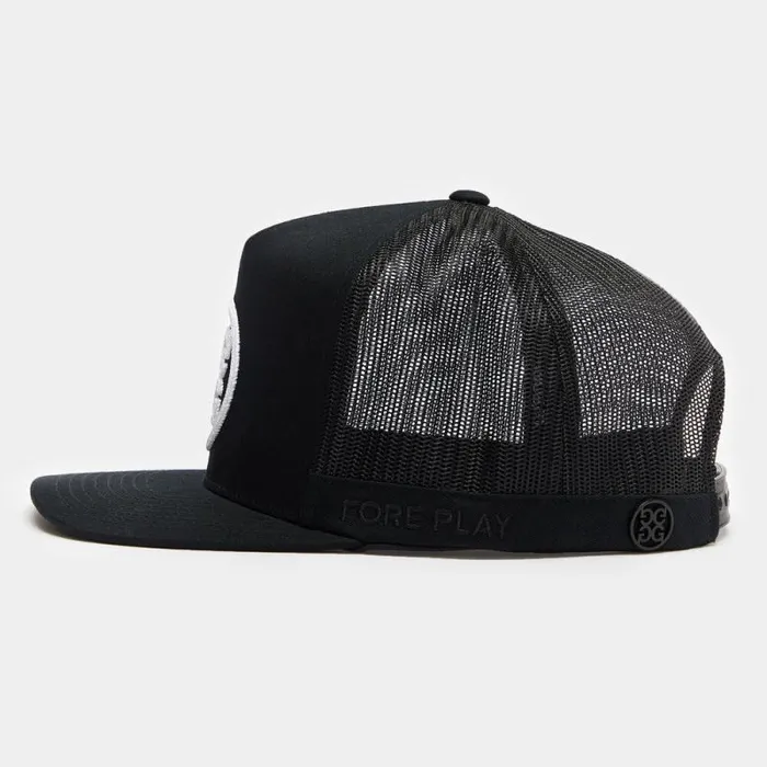 GFORE CIRCLE G039S COTTON TWILL TALL TRUCKER HAT Onyx Men Hats GFORE CIRCLE G039S COTTON TWILL TALL TRUCKER HAT Onyx Men Hats