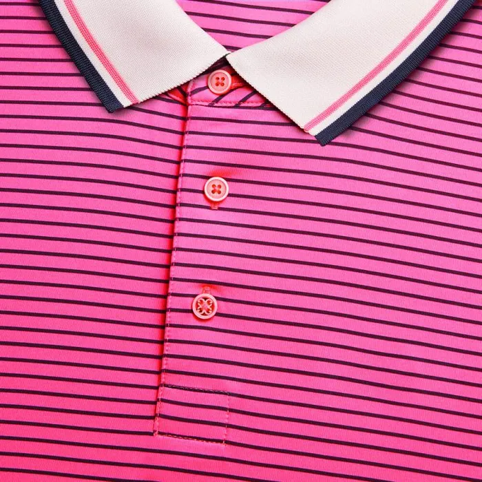 GFORE CIRCLE G039S GLITCH TECH JERSEY POLO Knockout Pink Men Polos GFORE CIRCLE G039S GLITCH TECH JERSEY POLO Knockout Pink Men Polos