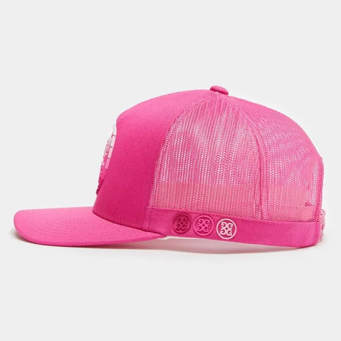 GFORE CIRCLE G039S OMBR COTTON TWILL TRUCKER HAT Day Glow Pink MenWomen Hats GFORE CIRCLE G039S OMBR COTTON TWILL TRUCKER HAT Day Glow Pink MenWomen Hats