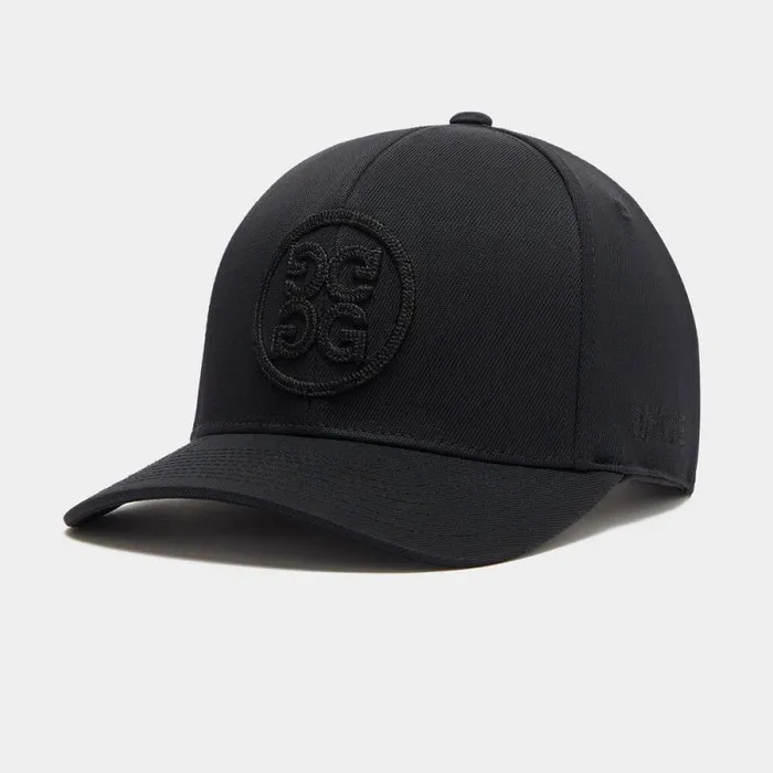 GFORE CIRCLE G039S STRETCH TWILL SNAPBACK HAT Onyx MenWomen Hats