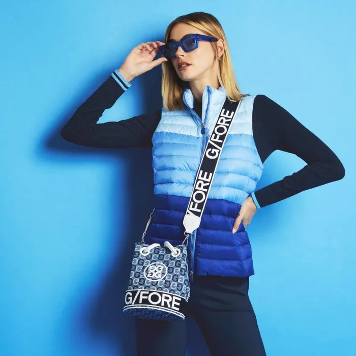 GFORE COLOUR BLOCK LIGHTWEIGHT DOWN PUFFER VEST Baja Women Outerwear GFORE COLOUR BLOCK LIGHTWEIGHT DOWN PUFFER VEST Baja Women Outerwear