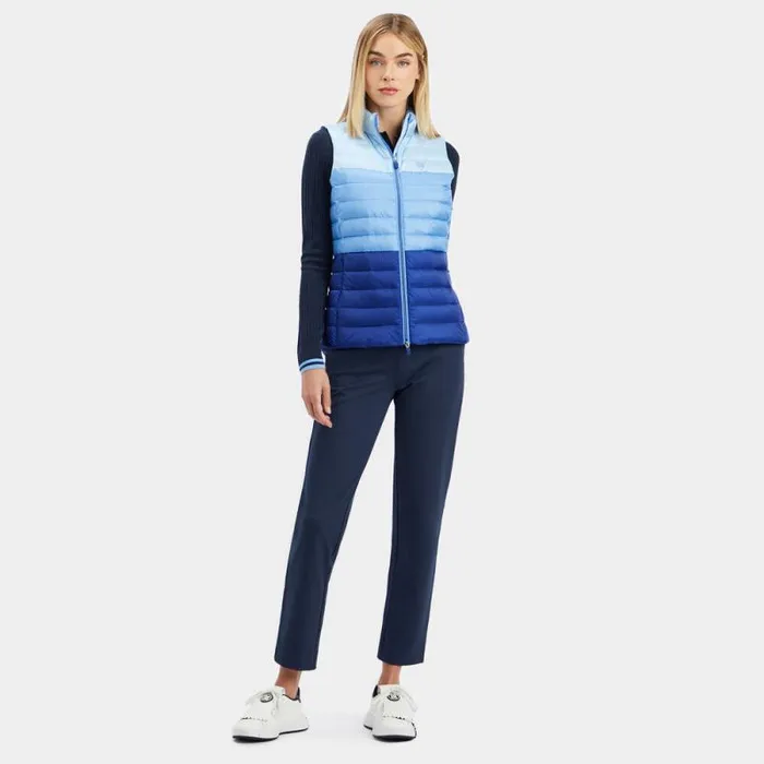 GFORE COLOUR BLOCK LIGHTWEIGHT DOWN PUFFER VEST Baja Women Outerwear GFORE COLOUR BLOCK LIGHTWEIGHT DOWN PUFFER VEST Baja Women Outerwear