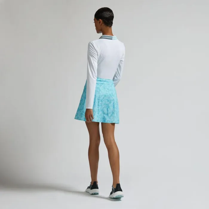 GFORE CONTRAST RIB COLLAR SILKY TECH NYLON POLO Snow Women Polos and Shirts GFORE CONTRAST RIB COLLAR SILKY TECH NYLON POLO Snow Women Polos and Shirts