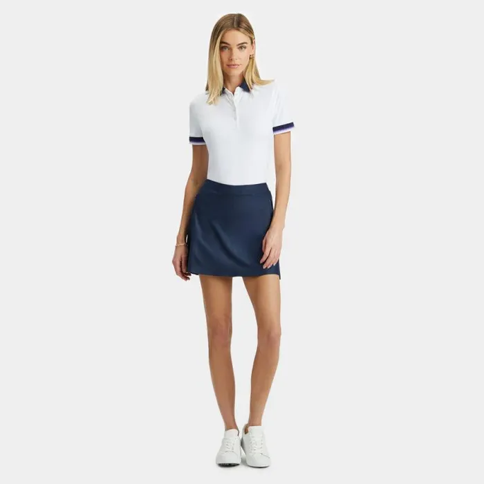 GFORE CONTRAST SILKY TECH NYLON POLO Snow Women Polos and Shirts GFORE CONTRAST SILKY TECH NYLON POLO Snow Women Polos and Shirts