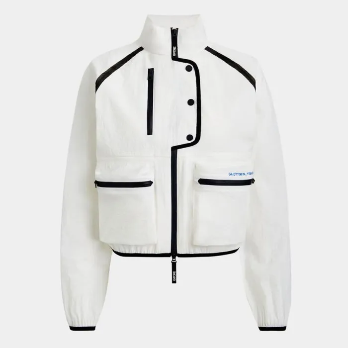 GFORE CONTRAST STRETCH CROPPED OPS WINDBREAKER Snow Women Outerwear