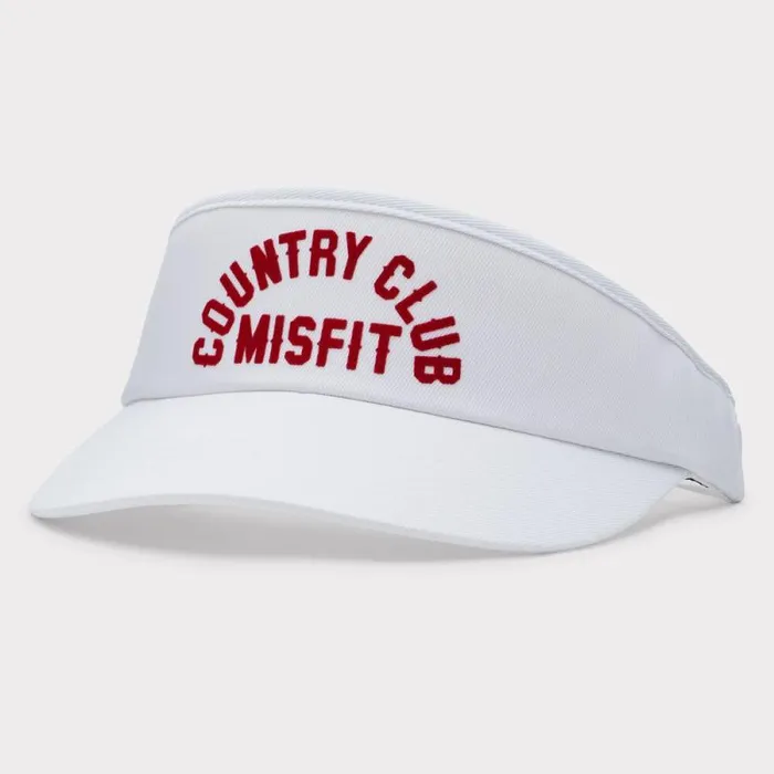 GFORE COUNTRY CLUB MISFIT STRETCH TWILL VISOR Snow MenWomen Hats