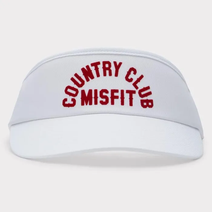 GFORE COUNTRY CLUB MISFIT STRETCH TWILL VISOR Snow MenWomen Hats