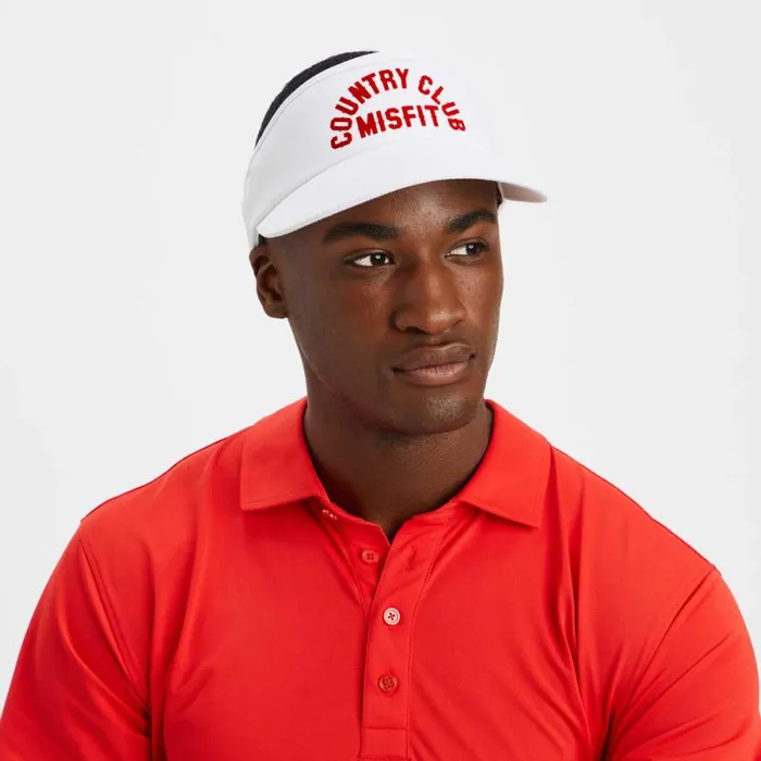 GFORE COUNTRY CLUB MISFIT STRETCH TWILL VISOR Snow MenWomen Hats