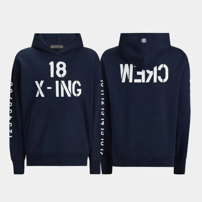 GFORE CREW OVERSIZED FRENCH TERRY HOODIE Twilight Men Hoodies and Tees