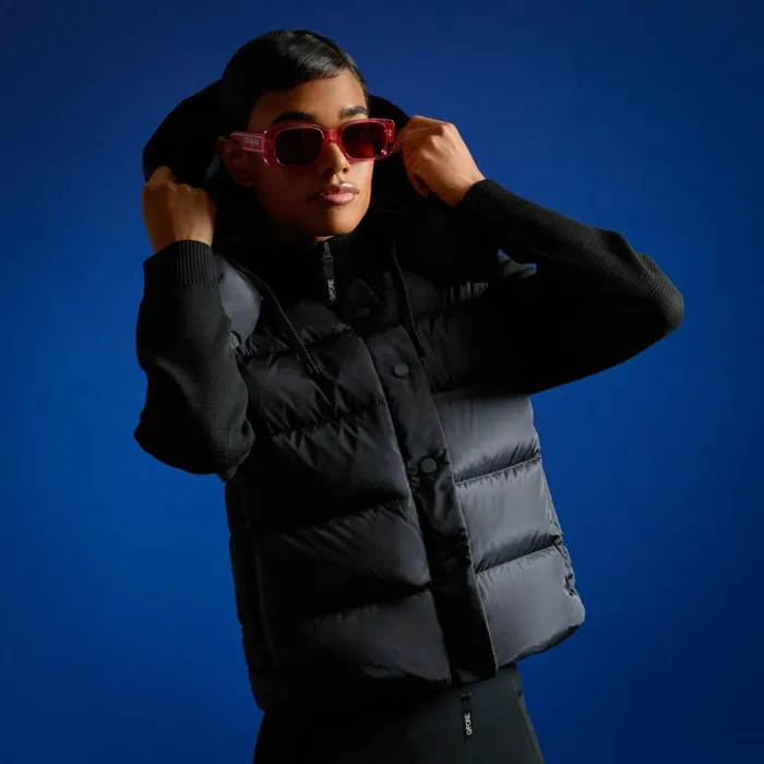 GFORE DOWN FILLED HYBRID QUILTED OPS JACKET Onyx Women Outerwear GFORE DOWN FILLED HYBRID QUILTED OPS JACKET Onyx Women Outerwear